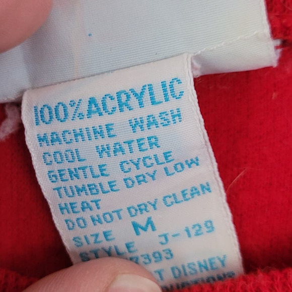 Vintage Sunday Comics Mickey and Minnie Sweatshirt Chenille Medium - Picture 6 of 6